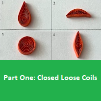 Paper Quilling Closed Loose Coils Part 1